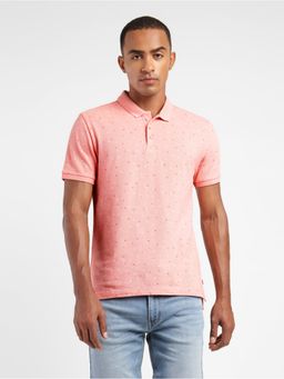 Levi's - Men's Pink Polo Collar T-Shirt