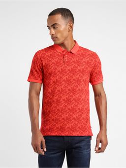 Levi's - Men's Red Polo Collar T-Shirt
