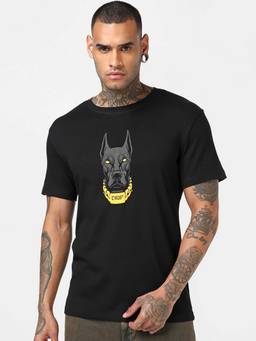 Bewakoof - Jet Black Drip Graphic Printed T-Shirt