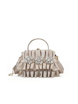 Akiki London - Women Richmond Handle Clutch With Detachable Strap -Rose Gold (S)