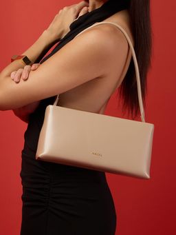 Akiki London - Women Merton Handbag With Detachable Strap -Beige (S)