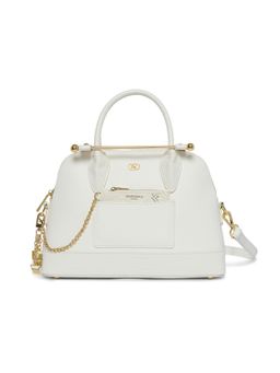 Akiki London - Women Salisbury Handbag With Detachable Strap & Pouch -White (S)