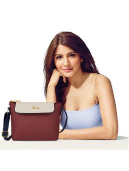 Lavie - Colorblock Rove Womens Flap Sling Bag - Red (S)