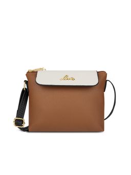 Lavie - Colorblock Rove Womens Flap Sling Bag - Tan (S)