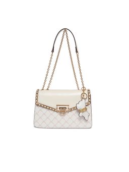 Akiki London - Women Hampstead Flap Sling Bag -White (S)