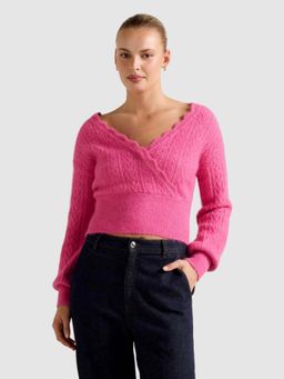 Forever New - Kylie Stitch Wrap Sweater