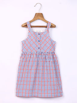 Beebay - Seersucker Check Dress Multi-Colour