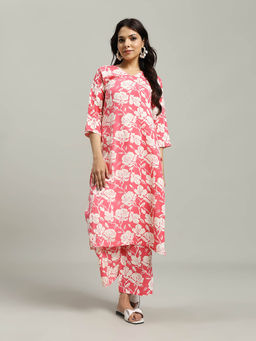 MEENA BAZAAR - Printed Cotton Blend Co-Ord Set