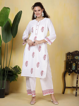 MEENA BAZAAR - Printed Cotton Blend Co-Ord Set