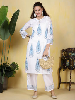 MEENA BAZAAR - Printed Cotton Blend Co-Ord Set