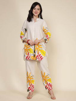 MEENA BAZAAR - Printed Cotton Blend Co-Ord Set