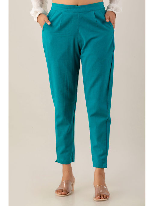 cigarette cotton pants trousers for women creased legs Lysse Women's Twill Cigarette Pant,