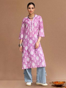Varanga - Lavender Printed Kurta