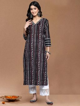 Varanga - Black Straight Kurta