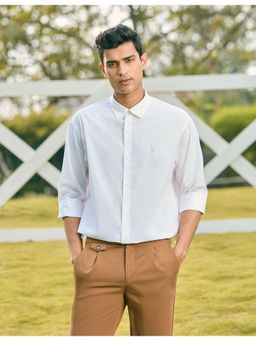 U.S. POLO ASSN. - White Cotton Stripes Shirt