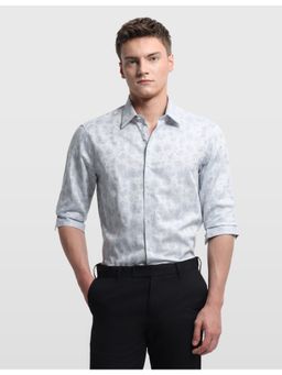 Arrow - Grey Cotton Floral Shirt