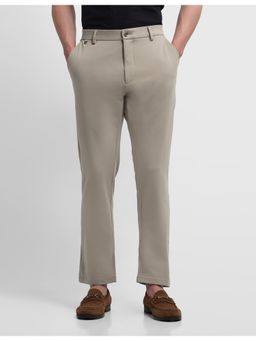 Arrow Sports - Brown Cotton Solid Trouser