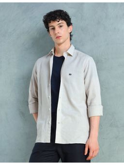 Arrow Sports - Grey Cotton Solid Shirt