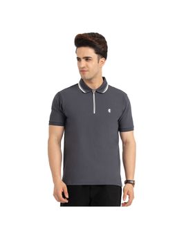 Red Tape - Grey Polyester Solid Polo Shirt