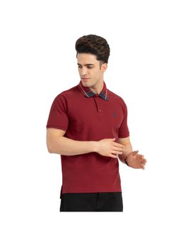 Red Tape - Red Polyester Solid Polo Shirt