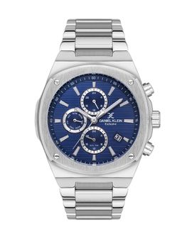 Daniel Klein Exclusive - Blue Exclusive Men's Analog Watch With Metallic Strap - DK.1.13413-3