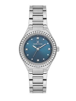 Daniel Klein - Premium Women Blue Dial Metallic Strap Watch - DK.1.13765-2 (M)