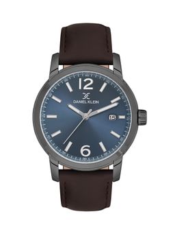 Daniel Klein - Premium Men Blue Dial Leather Strap Watch - DK.1.13798-3 (M)