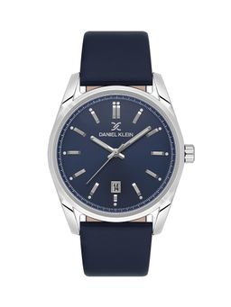 Daniel Klein - Premium Men Blue Dial Leather Strap Watch - DK.1.13800-3 (M)