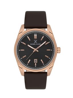 Daniel Klein - Premium Men Black Dial Leather Strap Watch - DK.1.13800-5 (M)