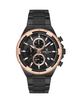 Daniel Klein Exclusive - Black Exclusive Men's Analog Watch With Metallic Strap - DK.1.13804-5