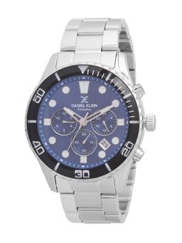 Daniel Klein Exclusive - Blue Exclusive Men's Analog Watch With Metallic Strap - DK.1.13805-2