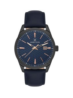 Daniel Klein - Premium Men Blue Dial Leather Strap Watch - DK.1.13807-3 (M)