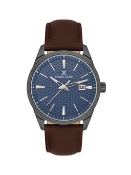 Daniel Klein - Premium Men Blue Dial Leather Strap Watch - DK.1.13807-4 (M)