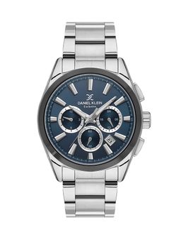 Daniel Klein Exclusive - Blue Exclusive Men's Analog Watch With Metallic Strap - DK.1.13808-4