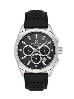 Daniel Klein Exclusive - Black Exclusive Men's Analog Watch With Leather Strap - DK.1.13809-2