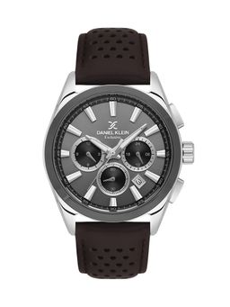 Daniel Klein Exclusive - Grey Exclusive Men's Analog Watch With Leather Strap - DK.1.13809-5