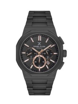 Daniel Klein Exclusive - Black Exclusive Men's Analog Watch With Metallic Strap - DK.1.13812-5