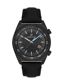 Daniel Klein - Premium Men Black Dial Leather Strap Watch - DK.1.13814-2 (M)