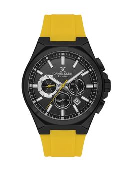 Daniel Klein Exclusive - Black Exclusive Men's Analog Watch With Silicone Strap - DK.1.13815-6