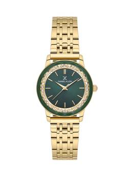 Daniel Klein - Premium Women Green Dial Metallic Strap Watch - DK.1.13825-3 (M)