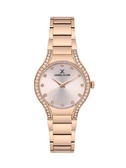 Daniel Klein - Premium Women Rose Gold Dial Metallic Strap Watch - DK.1.13826-5 (M)