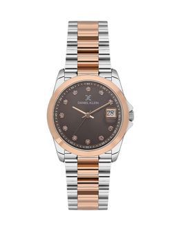 Daniel Klein - Premium Women Brown Dial Metallic Strap Watch - DK.1.13830-6 (M)