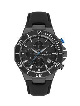 Daniel Klein Exclusive - Black Exclusive Men's Analog Watch With Leather Strap - DK.1.13841-3