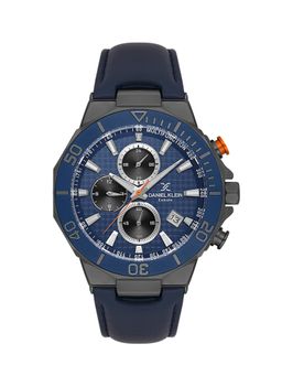 Daniel Klein Exclusive - Blue Exclusive Men's Analog Watch With Leather Strap - DK.1.13841-4