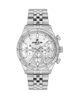Daniel Klein Exclusive - Silver Exclusive Men's Analog Watch With Metallic Strap - DK.1.13851-1