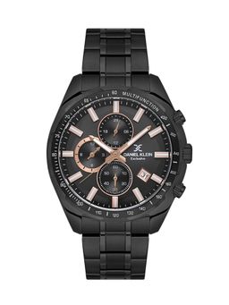 Daniel Klein Exclusive - Black Exclusive Men's Analog Watch With Metallic Strap - DK.1.13854-5