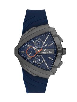 Daniel Klein Exclusive - Blue Exclusive Men's Analog Watch With Silicone Strap - DK.1.13860-4