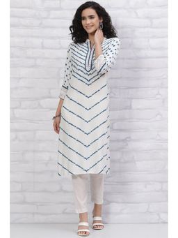 Rangriti - White Printed Kurta