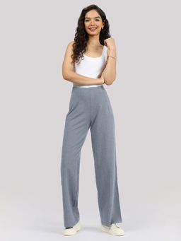 Blissclub - Work-To-Wine Twill Wide Darts Pant for Women-Tall