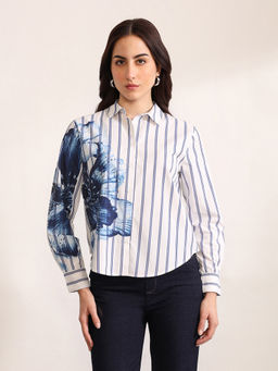 Kazo - Women Blue Burma Shirt